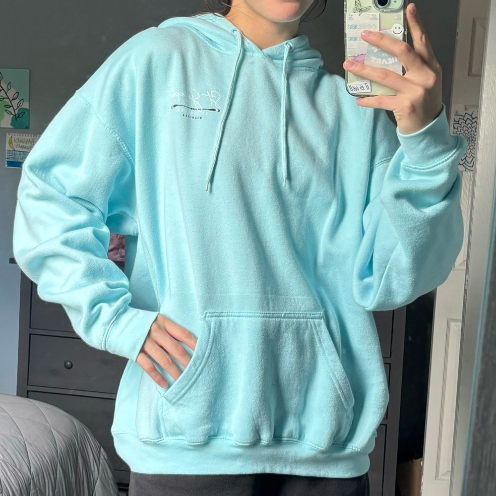 Blue oversized sweatshirt